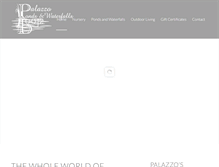 Tablet Screenshot of palazzoponds.com
